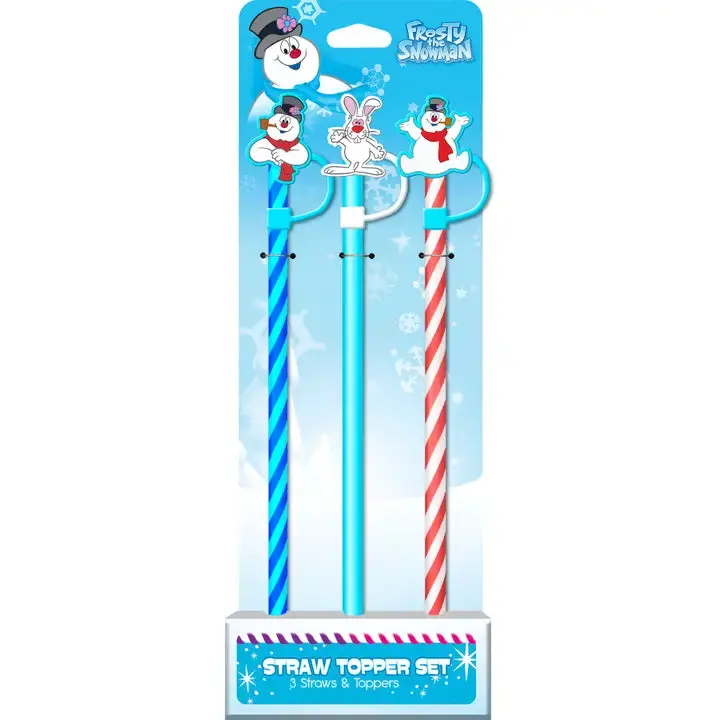 Frosty Straw Topper Set/3