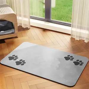 Pet Feeding Mat for Dogs & Cats, Durable Non-Slip Design, Easy Clean Surface, Ideal for Indoor Use, Comfortable Pet Dining Accessory