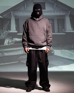 Garment Dye Double Layer Reversible Hoodie Casual