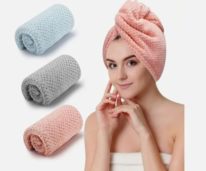 Microfiber hair towel, quick drying and cares for your hair, 1 piece