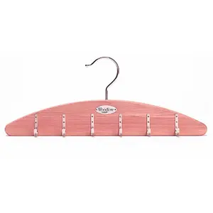 212 MAIN Aromatic Wood Cedar Hanging Belt Organizer - Hanger with Wall Mount, Insect Repellent Feature for Boxing & Martial Arts Leisure Equipment, Clothes Hanger Rack, Storage Hanger