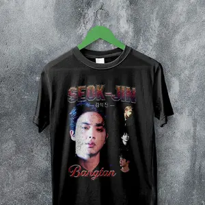 Seokjin 90s Graphic Tee, Boys Kpop Unisex T-Shirt - The Perfect Gift for Fans