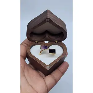 Amethyst with Black Tourmaline Ring