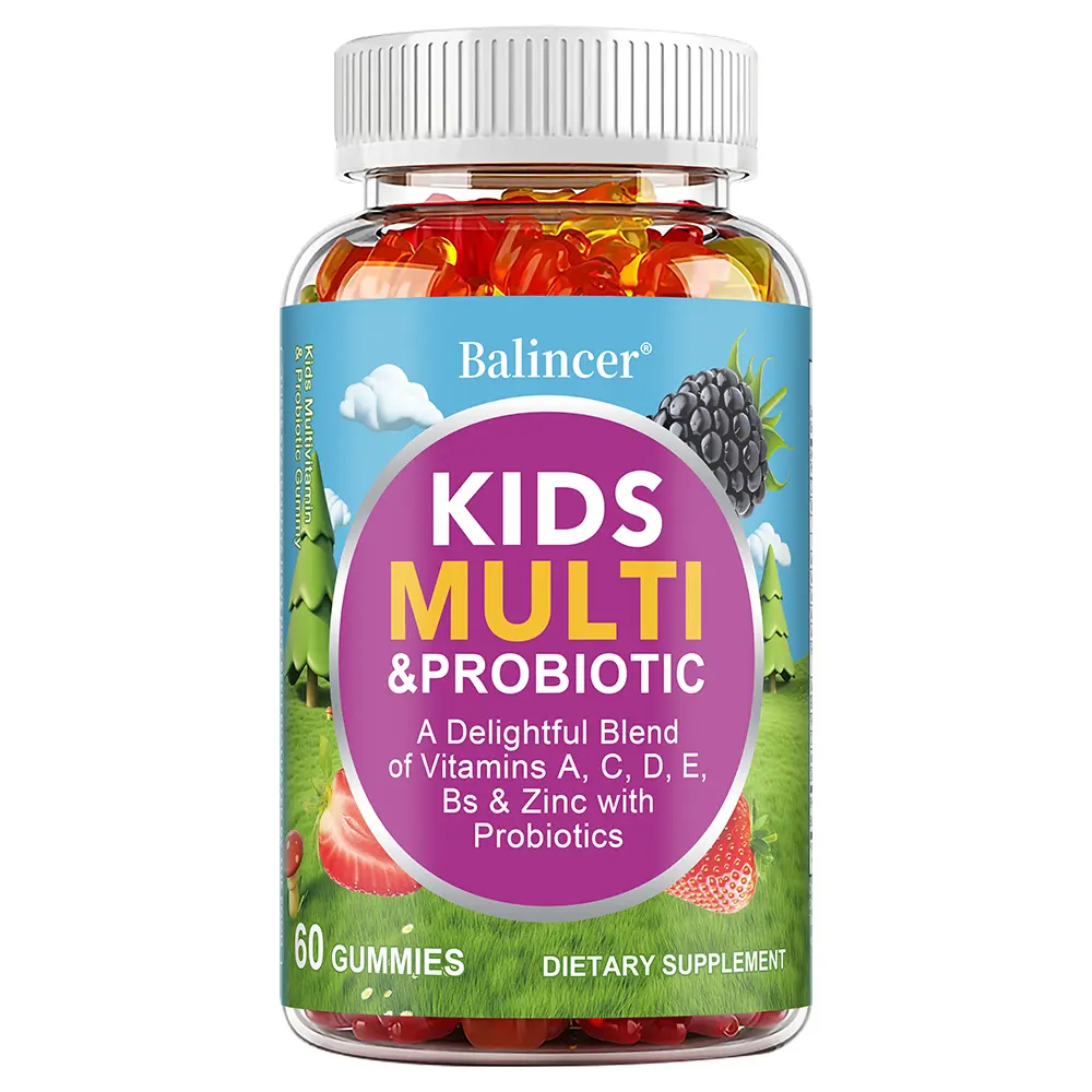 Balincer Children's Multivitamin + Probiotic Health Supplement, for immune system health, 60 capsules