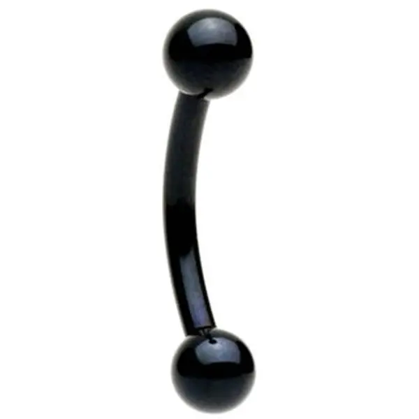 Black Titanium Eyebrow Ring Black Titanium Eyebrow Ring