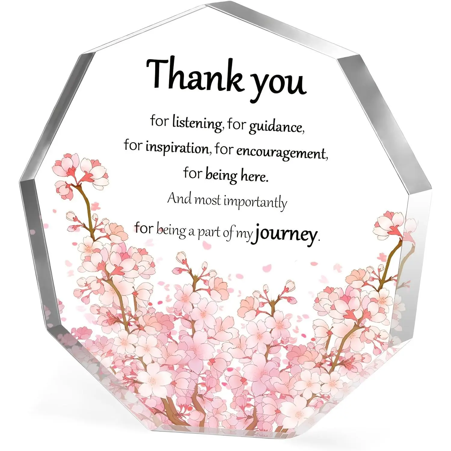 Acrylic Hexagon Plaque, Decorative Plaque, Inspirational Gift, Desk Decor for Women, Coworker Gifts, Office Decor, Teacher Friend Thank You Gifts for Women, Signs, Acrylic Desktop Decoration