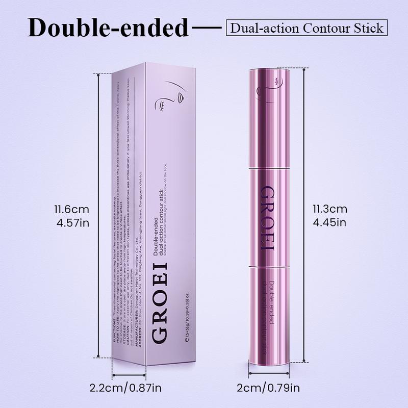 SWESTH High Highlighter Stick & Contour Duo - Dual-Ended Highlighter Liquid & Contouring Liquid for Face Shaping, Makeup, Cosmetic, Bronzer, Long-Lasting, for All Skin Tones, Multicolor, Summer Turn-up, 10g - Flawless