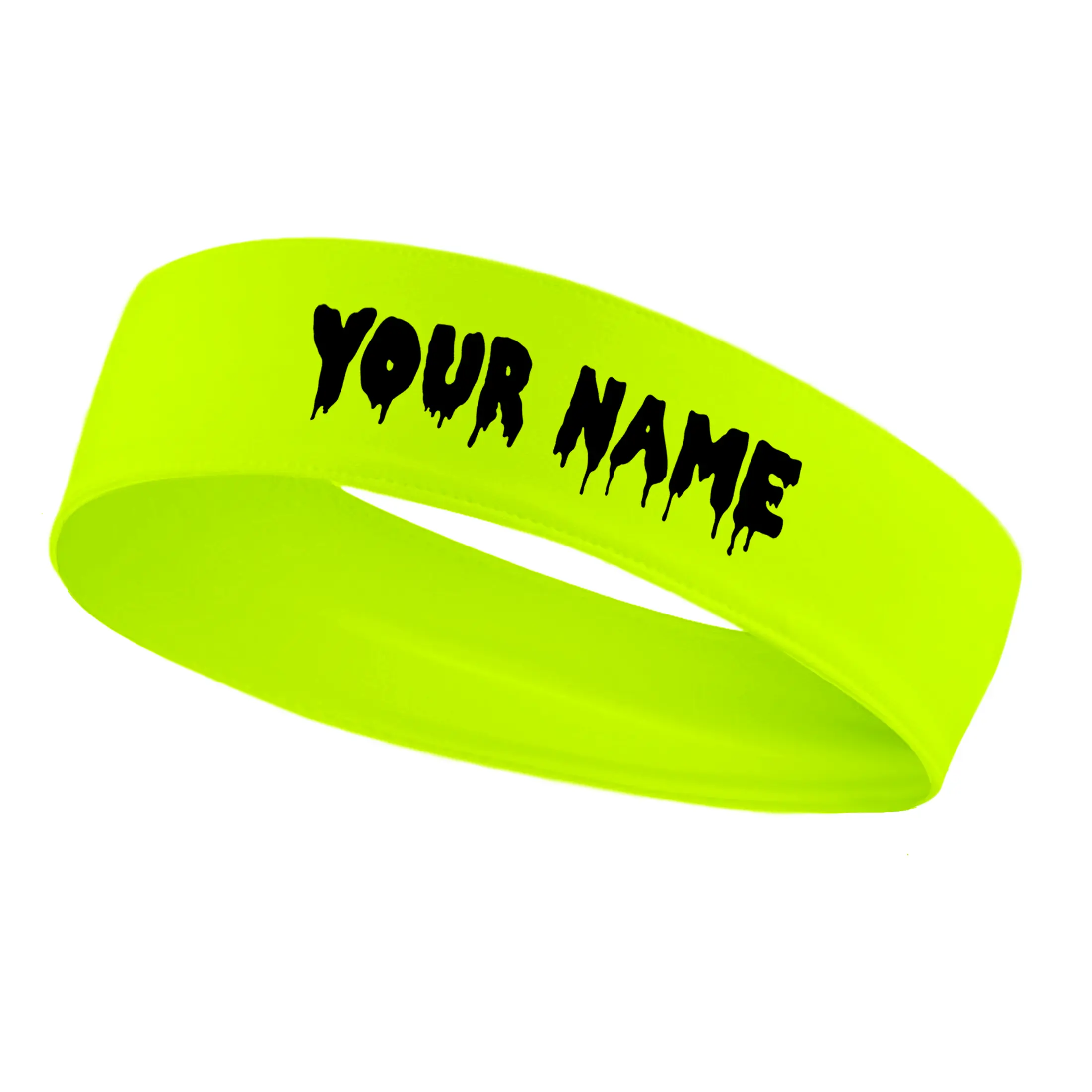 Custom Personalized Customized Name, Text Number Drip Tie Headband Sports Soccer Football Basketball Baseball Volleyball Tennis Running Weightlifting Accessories Boys Girls Men Women Bandana Head Tie White Black Red Blue Green Orange Yellow Pink Grey Gift