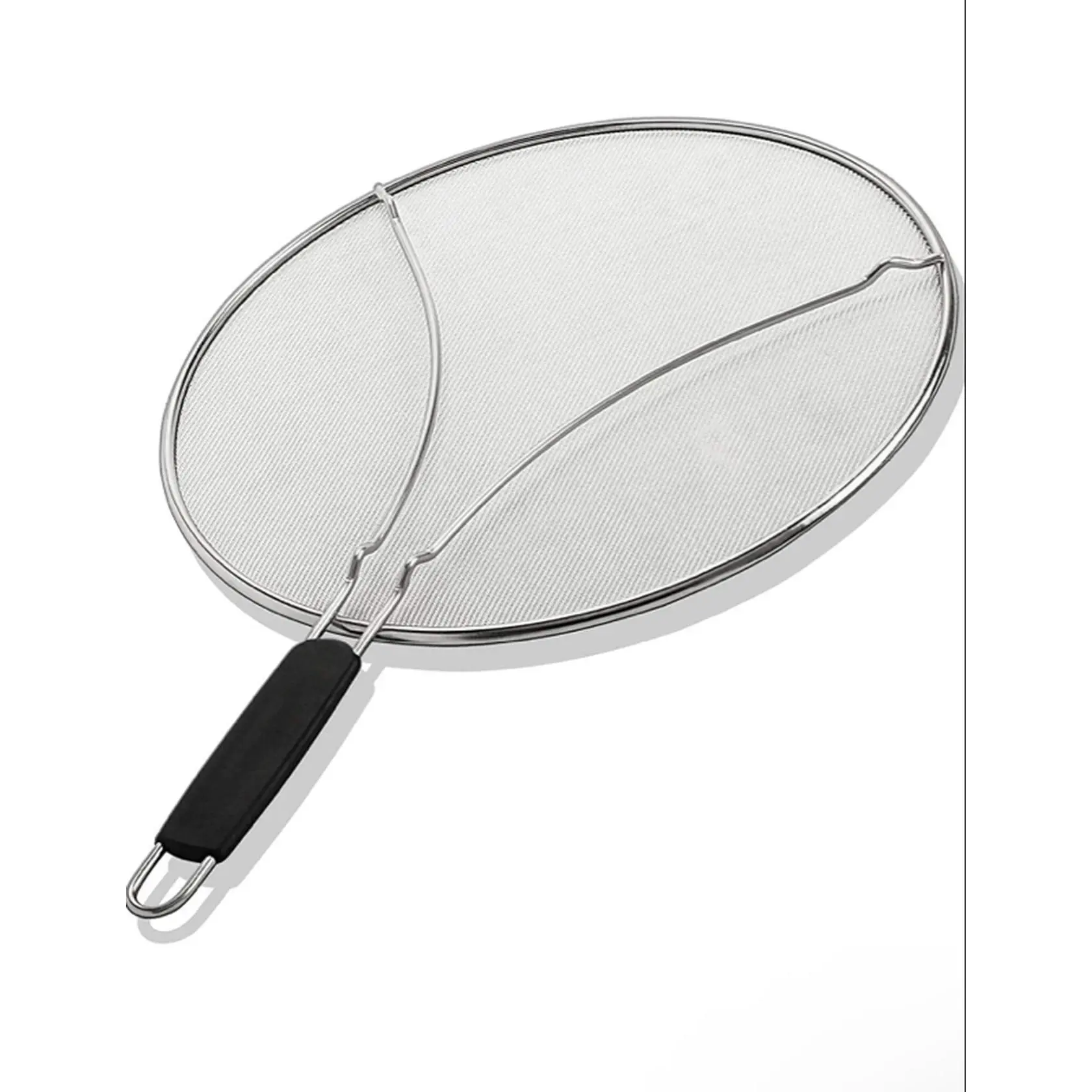 Splatter Screen for Frying Pan 9.5 Inch Stainless Steel Grease Splatter Guard Cover Oil Splash for Sizzling Bacon Cooking Fried Chicken or Popcorn
