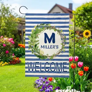 Custom Monogram Garden Flag 12x18 Double Sided | Personalized Last Name Yard Decor | New Home Housewarming Gift | Wedding Present 2026