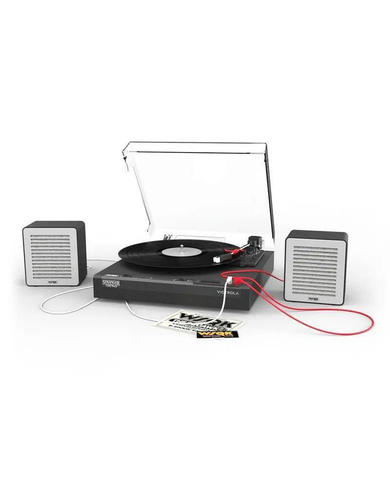 Victrola WSQK 3-Speed Turntable Record Player, Household Audio Appliance