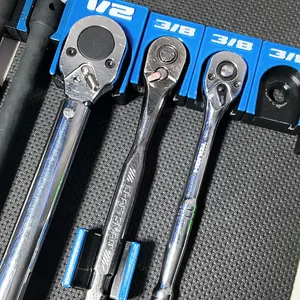 Magnetic Ratchet Holder & Handle Organizers for Toolbox (1/4, 3/8, 1/2) Modular |  Storage | Tool Organizer |