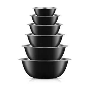 JoyJolt 6-Piece Stainless Steel Mixing Bowl Set
