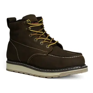 King Welt 6" Wedge Moc Toe Calexico Work Boots for Men Premium Full-Grain Leather