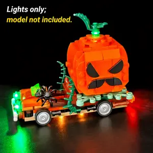 LYBMTWF Lighting Kit for LEGO 40822 Jack-o'-Lantern Truck (Halloween Theme) Building Block Model Lighting— Model Set Not Included
