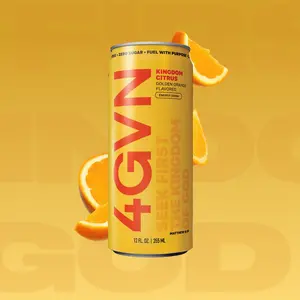 Kingdom Citrus - Golden Orange 4GVN Energy Drink | Zero Sugar | 200mg Caffeine