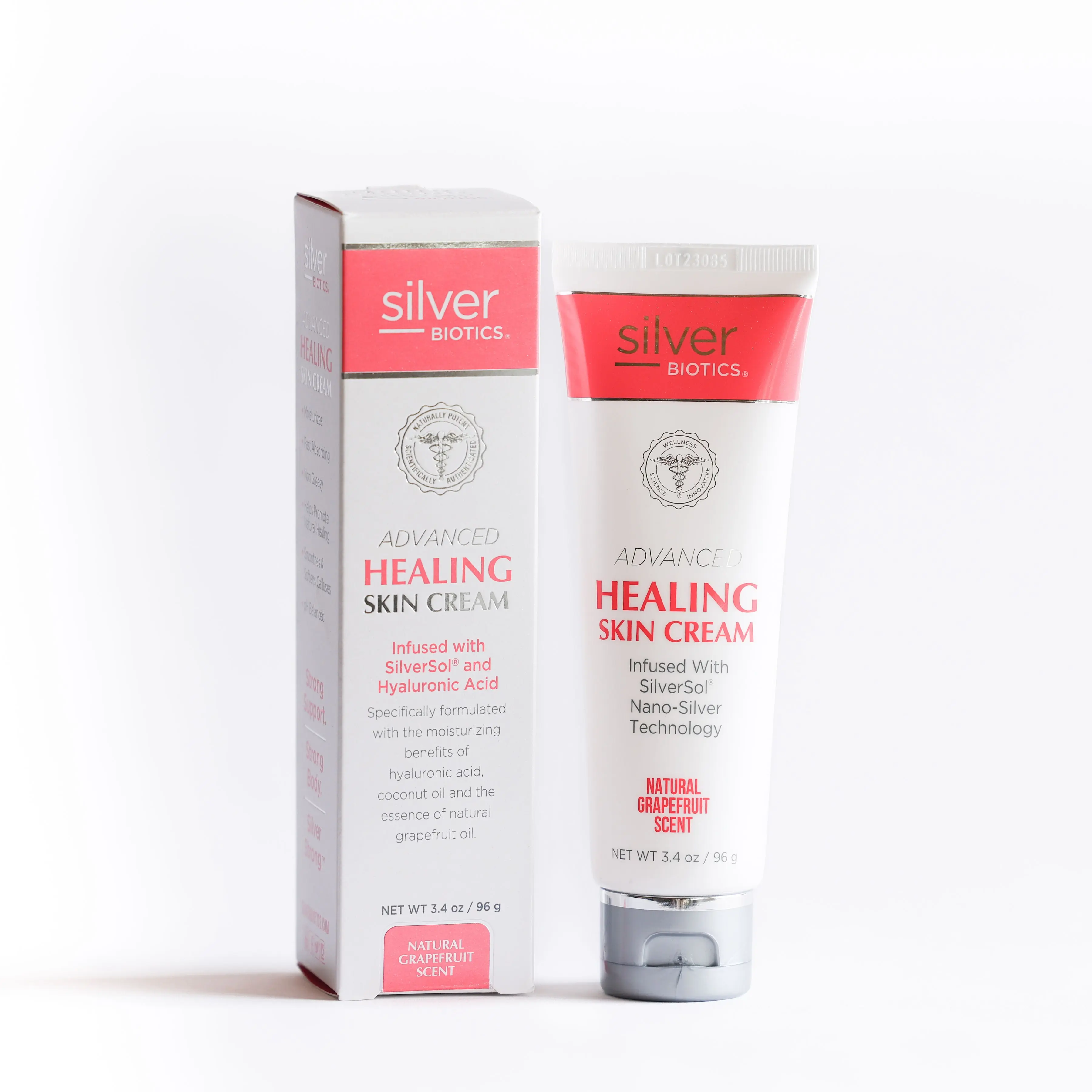 Silver Biotics Advanced Healing Skin Cream – Natural Grapefruit | 3.4 oz