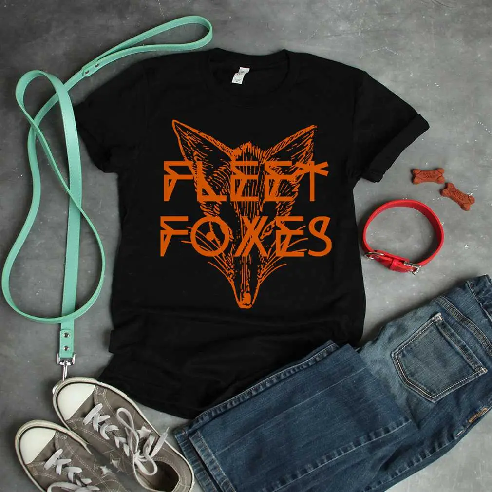 Fleet Foxes  Fox Drawing And Geometric T-Shirt