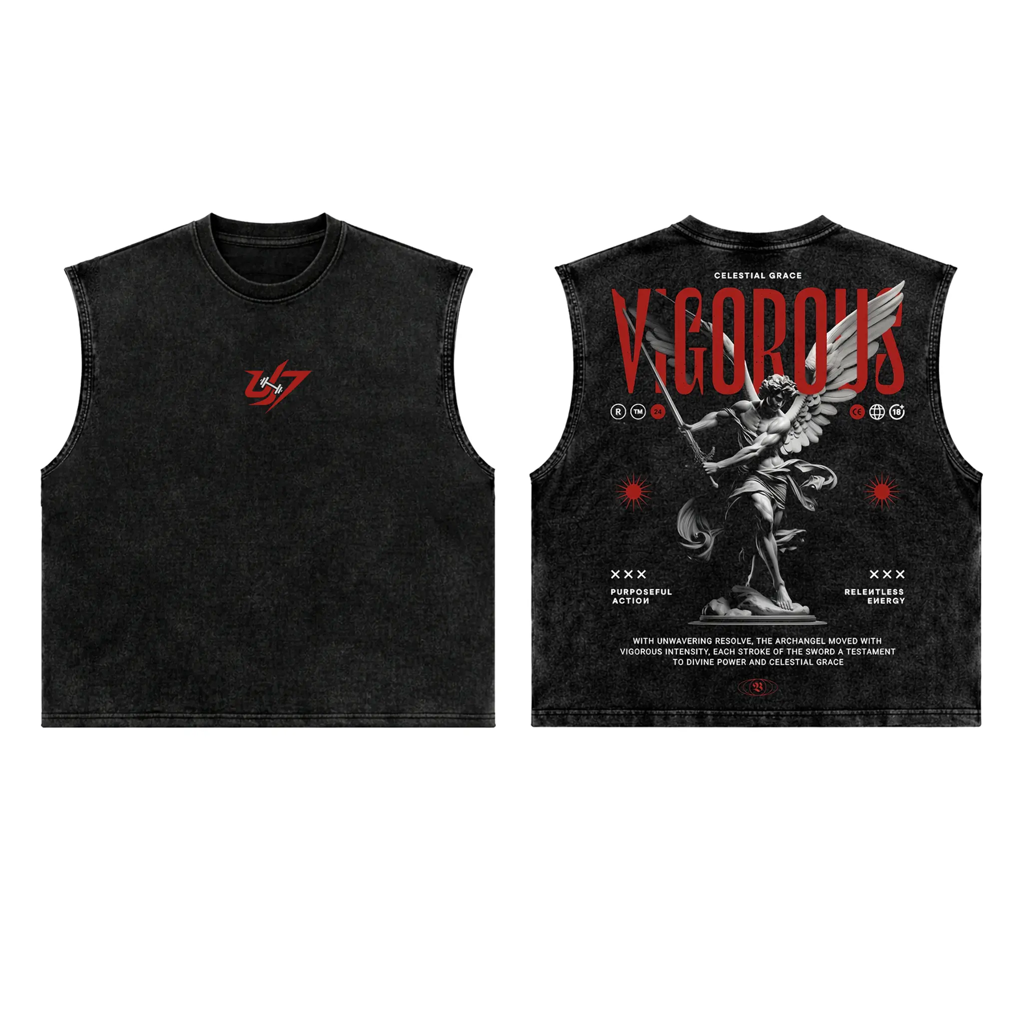 Vigorous Gym Workout Tank, Workout Tank, Men's Sport Outfit, Gym Men's Top, Training Tank, Gym Apparel, Gym Workout Men