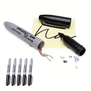 1/2/5 Fake Marker Pen Safes, Plastic Money Box Transfer Safe Markers, Small Valuable Items Password Lock Storage, Hidden Security Markers