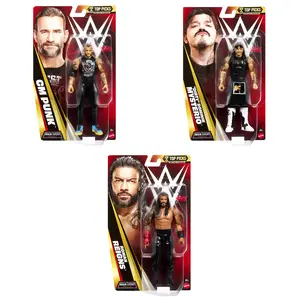 WWE Main Event Top Picks 2026 (Wave 3) - Set of 3 (Roman, Punk & Dominik) Mattel WWE Toy Wrestling Action Figures
