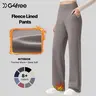 G4Free EverGoing Womens Fleece Lined Wide Leg Pull‑On Pants, Dressy for Work & Casual Outfits | Thermal Warm, Sleek Soft Fabric, Mock Fly Design, Faux Back Pockets, Side Pockets, Elastic Waist, Ideal Fall Winter Apparel,  #sohochic