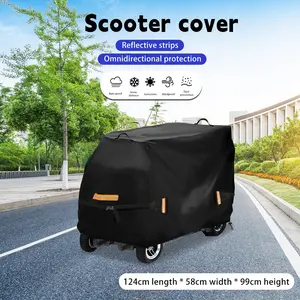 Mobility Scooter Cover, 600D Heavy Duty Upgraded Protection Electric Scooter Cover, All-Weather Waterproof, Anti-UV - 49"x 23"x 39"