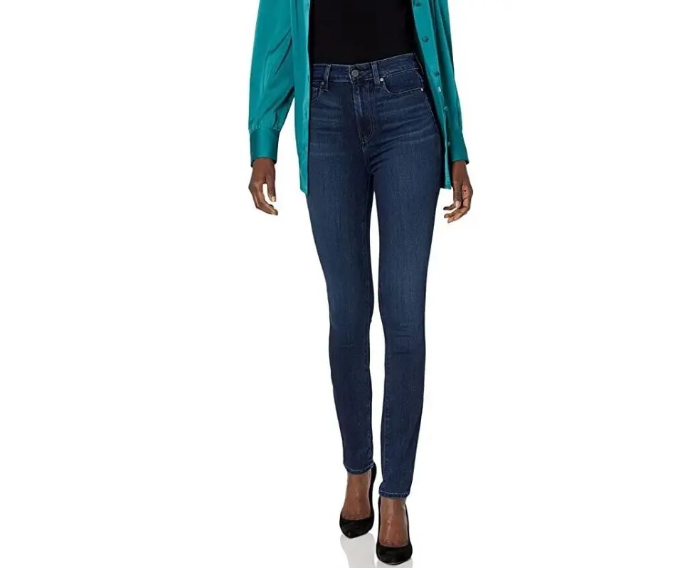 PAIGE Women s Margot Transcend Highest Rise Ultra Skinny Jean, Spirit, 28 Button Denim