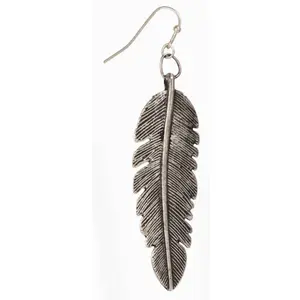 Freebird Silver Feather Earrings