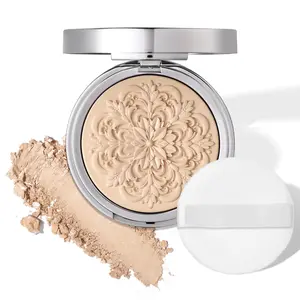 2-in-1 Set & Prime Pressed Setting Powder Fair Lightweight Foundation Coverage Oil Control Hydrating Long Lasting Alcohol Free Paraben Free Smooth Matte Finish Gentle Makeup