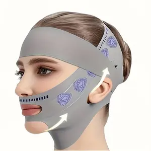 Elegant Solid Color V-Face Bandage Sleep Mask, Unisex, New Model
