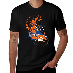 Dynamic Abstract Splatter Graphic Tee - Vibrant Ink Splash Art T-Shirt - Shipped from NY