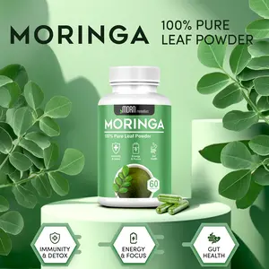 Pure Moringa Capsules – Increase Energy,  Gut Detox Cleanse, Mood Support | Superfood Vitamin | Non-GMO, USA Made, Dietary Iron Supplement, Multivitamin Booster for Men and Women
