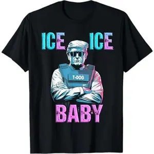 GILDAN 5000 Trump Ice Ice Baby lb37 T-Shirt classic  rock  tee moon  rocks macco