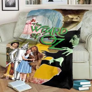 The Wonderful Wizard of Oz film06 pattern-printed blanket, blanket for the living room, bedroom, office and lunch break, portable blanket suitable for all four seasons, holiday gift for family an