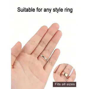 8/16pcs/Set Resin Ring Adjuster Invisible Ring Size Adjustment Pad For Loose Rings, Fits All Finger Sizes Invisible Ring Sizer For Loose Rings - Multiple Finger Sizes, Comfortable & Protective Ring Adjustments - Adjust Transparent Tightener Resizing Tool