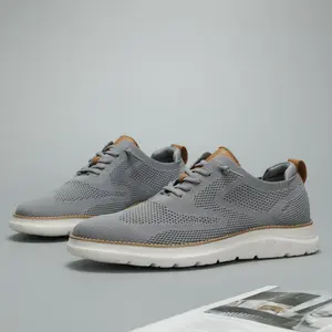 Mens Casual Dress Oxfords Shoes Fashion Mesh Business Walking Work Slip on Sneakers Comfortable Lightweight Soft Sole Red Boy Running