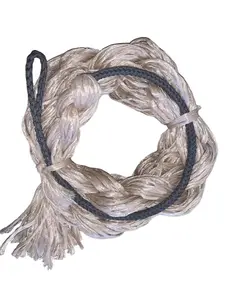Adult Saddle Bronc Reins Extra Soft Black & Black Cord on Tan Poly 6' Tack Paracord Neck Adult Bronc Rein