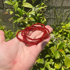 4mm Carnelian Bracelet
