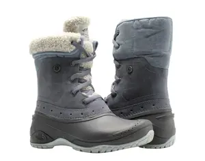 Women's The North Face Shellista Roll Down Boots - Leather, Rubber-Soled, Fur-Lined Footwear for Cold Weather