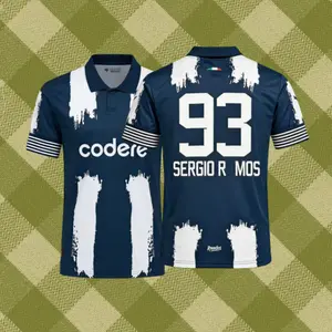 93# Sergio Ramos 25 26 Home Short Sleeve Soccer Jersey Fans Version Football Jersey
