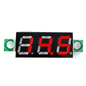 Portable Digital Voltmeter DC 2.5-30V Tester with 0.28" High-Brightness LED Display - Multi-Function Electrical Tool for Electronics Repair, Car Battery Check & DIY Projects