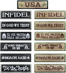 13 Pieces Great Value Tactical Emblem Badge Patch Full Embroidery Military Patches Set for Caps,Bags,Backpacks,Tactical Vests,Military Uniforms Etc