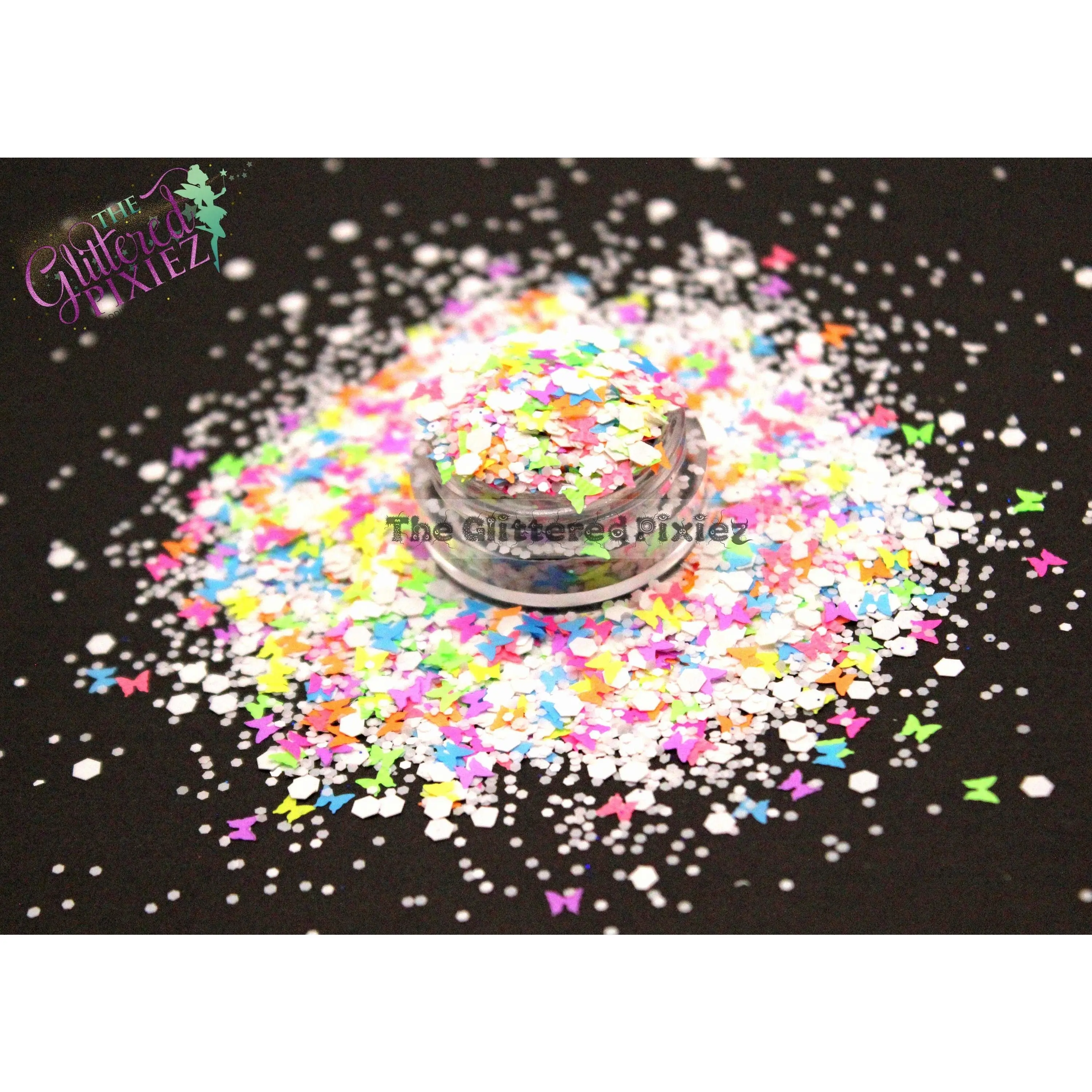BUTTERFLIES R FREE - neon butterfly Glitter mix - Back to Nature Collection