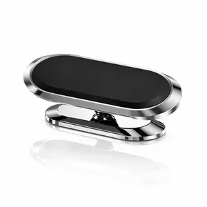 Magnetic Car Phone Holder Universal Suction Cup Navigator Automotive Supplies Navigation Support Phone Holder For Car 360 Degree Rotatable Cell Phone Car Mount for iPhone Samsung All Phones Super Magnet Strong Hold Portable Car Use With 2 Metal Plates