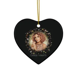 Ceramic Ornament with Italian Design print | Giada Valenti | Black | Christmas Ornament | Christmas Gift