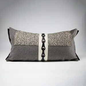Lumbar Pillow with insert, 12x24 Inch Luxurious Decorative Pillow, Cushion Covers for Modern Home Decor Sofa Bedroom Living Room