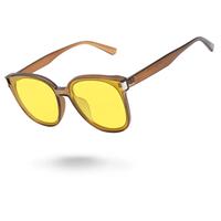 Transparent Tea Frame Night Vision Yellow Lenses
