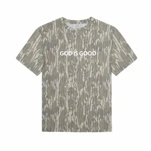 God Is Good Camo T Shirt - Christian Faith Graphic Tee, Mossy Oak Bottomland Style, Vintage Streetwear Aesthetic, Unisex Soft Breathable Cotton, Gift For Him Her