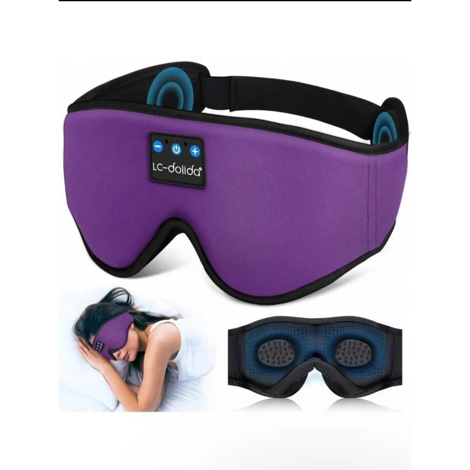 3D Sleep Mask Bluetooth Wireless Music Eye Mask